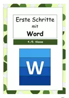 Vorschau - Arbeitsblätter - Das Schreibprogramm Word kennenlernen - Deckblatt