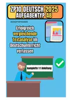 Vorschau - Klassenarbeiten - ZP 10 Deutsch 2027 - Aufgabentyp 4b - Erfolgreich vergleichende Textanalysen im Deutschunterricht verfassen - Seite 1