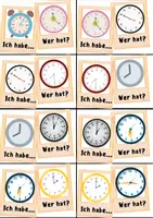 プレビュー - ドイツ語 Deutsch - 時間 Uhrzeit - 学習ゲーム - ページ 2