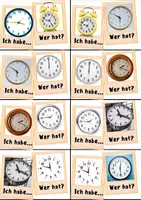 プレビュー - ドイツ語 Deutsch - 時間 Uhrzeit - 学習ゲーム - ページ 3