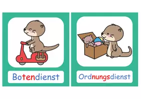 Vorschau - Bildkarten - Klassendienste für eine Otterklasse - Seite 2