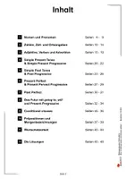 Vorschau - Arbeitsblätter - Bildungsstandard Englisch Klasse 8 | Grammatik, Zeitformen, Present Perfect, Past Perfect, Futur, Conditional, Wortschatz, Nomen, Pronomen | Englisch Sekundarstufe I Klasse 8 Lösungen - Seite 1