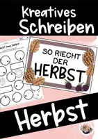 Vorschau - Arbeitsblätter - Kreatives Schreiben im Herbst (So riecht der Herbst) - Deckblatt