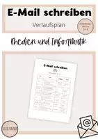 Vorschau - Stundenentwürfe - E-Mail schreiben - Materialpaket - Verlaufsplan, Merkblätter, Arbeitsblätter und Anwendung - Medien und Informatik - Seite 3