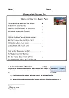 Vorschau - Arbeitsblätter - Klassenarbeit Gedichte Klasse 6 - Deckblatt