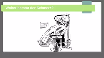 Vorschau - Präsentationen/Tafelbilder - Woher kommt der Schmerz? - Deckblatt