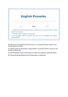 Vorschau - Bildkarten - English Proverbs Speaking Activity - Seite 1