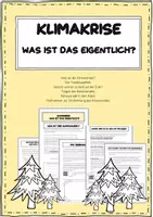 Vorschau - Arbeitsblätter - Klimakrise - Was ist das eigentlich? Klimawandel - Deckblatt