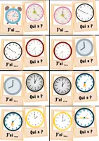 プレビュー - J'ai ... Qui a ? - Français - 遊び感覚で時間を伝える練習をしよう - ページ 2