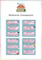 Vorschau - Aufgabenkarten - Fantasiegeschichten: Wächterkarten & Feedback (Aufsatz) - Deutsch - Kl. 3/4 - Deckblatt