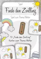 Vorschau - Spiele - Finde den Zwilling - Thema Wetter - Deckblatt