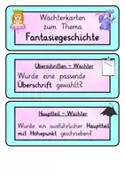 Vorschau - Aufgabenkarten - Fantasiegeschichten: Wächterkarten & Feedback (Aufsatz) - Deutsch - Kl. 3/4 - Seite 2