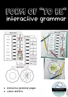 Vorschau - Arbeitsblätter - Form of "to be" - interactive grammar - Deckblatt