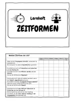 Vorschau - Arbeitsblätter - Lernheft Zeitformen des Verbs - Seite 1