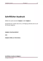 Vorschau - Test - Schriftlicher Ausdruck, TELC B2, Übungstest 6 - Deckblatt