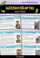 Vorschau - Bildkarten - Josef Stalin - Wissenskartei - Berühmte Persönlichkeiten - Deckblatt