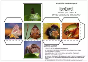 Vorschau - Spiele - WordsOfBub Geschichtenwürfel Insektenwelt - Deckblatt