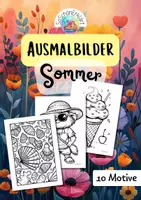 Vorschau - Mal- und Bastelvorlagen - Ausmalbilder - Sommer 01 - Deckblatt