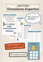 Vorschau - Arbeitsblätter - Lerntheke zu allen Einmaleins-Reihen - Deckblatt