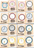 预览 - 西班牙语 - Yo tengo, ¿quién tiene? - 用学习游戏练习报时 - 边 2