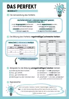 Vorschau - Arbeitsblätter - Perfekt - Merkblatt, Arbeitsblätter und Lösungen - Seite 1