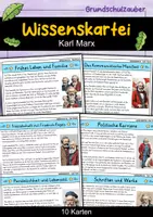 Vorschau - Bildkarten - Karl Marx - Wissenskartei - Berühmte Persönlichkeiten - Deckblatt