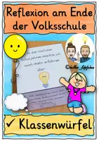 Vorschau - Stundenentwürfe - Rückblick Volksschulzeit - Reflexion am Ende der Volksschule 4. Klasse – Klassenwürfel - Deckblatt