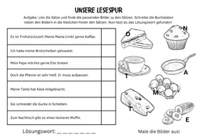 Vorschau - Arbeitsblätter - Lesespur Frühstück 🥐 (DaZ/Grundschule) - Seite 2