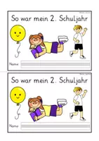 Vorschau - Stundenentwürfe - Rückblick 2. Schuljahr: Meine Zeit in der 2. Klasse Reflexionsheft - Seite 1