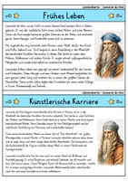 Vorschau - Bildkarten - Leonardo da Vinci - Wissenskartei - Berühmte Persönlichkeiten - Seite 1