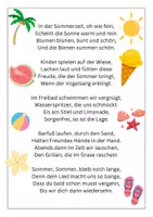 Vorschau - Arbeitsblätter - Sommergedicht 🌞🌼 (Leseverständnis, Wortschatz verbessern, Reflexion, Reimwörter, …) - Seite 2