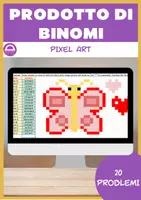 anteprima - Esercizi - Prodotto di binomi pixel art - Pagina di copertina