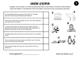 Vorschau - Arbeitsblätter - Lesespuren - Der Prophet MUHAMMAD 🕋 (Islam/Grundschule) - Seite 2