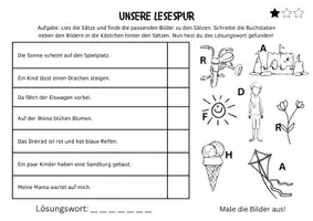 Vorschau - Arbeitsblätter - Lesespuren SPIELPLATZ 🛝 - (DaZ, Grundschule) - Seite 2