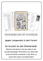 Vorschau - Arbeitsblätter - gehirn-gerechter Sommerspaß Englisch Klasse 5/6 - Seite 1