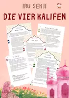 Vorschau - Arbeitsblätter - Die 4 KALIFEN - Islamische Geschichte - IRU SEK II - Deckblatt