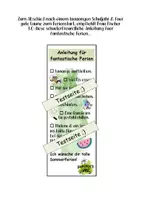 Vorschau - Anderer Materialtyp - Anleitung für fantastische Sommerferien - Deckblatt
