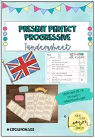 Vorschau - Arbeitsblätter - Present Perfect Progressive - Tandemsheet - Deckblatt