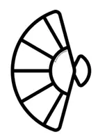 Vista previa - Manualidades / Dibujos para colorear - Abanico San Isidro - página 1