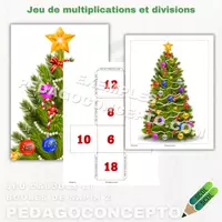 Aperçu - Cartes / Images - Jeu calculs et boules de sapin 2 - Page de couverture