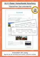 Vorschau - Arbeitsblätter - Vorarlberger Talschaften - Laternsertal Arbeitsblatt - Deckblatt
