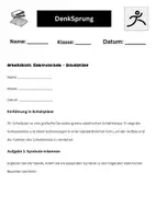 Vorschau - Arbeitsblätter - Elektrotechnik Schaltpläne: Aufgaben Praxisnah - Deckblatt