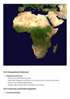Vorschau - Arbeitsblätter - Afrika Geographie Arbeitsblatt: Länder, Merkmale und Ressourcen - Seite 1