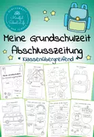 Vorschau - Arbeitsblätter - Meine Grundschulzeit Abschlusszeitung/ Erinnerungsbuch (4. Klasse) - Deckblatt