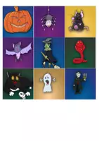 Vorschau - Spiele - Halloween Bildkarten Lese Game - Deckblatt
