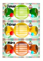 Vorschau - Poster - Unsere Geburtstage! Geburtstagskalender für die Klasse - Seite 2