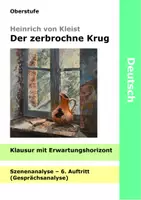 Vorschau - Klassenarbeiten - Der zerbrochne Krug - Klausur Szenenanalyse, Gesprächsanalyse 6. Auftritt - Kleist - Deckblatt