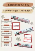 Vorschau - Bildkarten - 72 Wertschätzende Sticker für Schokoriegel - Deckblatt