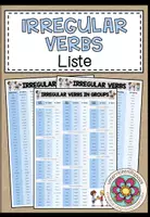 Vorschau - Merkblätter - IRREGULAR VERBS - Liste - Deckblatt