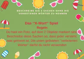 Vorschau - Aufgabenkarten - Das X-Wort Spiel - Seite 1